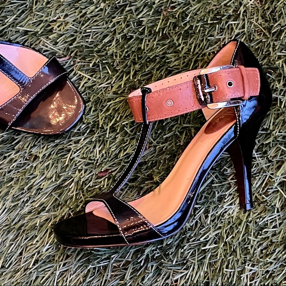 Cole Haan Shoes - Cole Haan with Nike Air t-strap adjustable strap heels /sandals - 5.5B